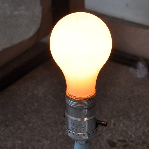 underwriters' laboratories vintage nursery desk light blue wood clown (w582) - Picture 13 of 13